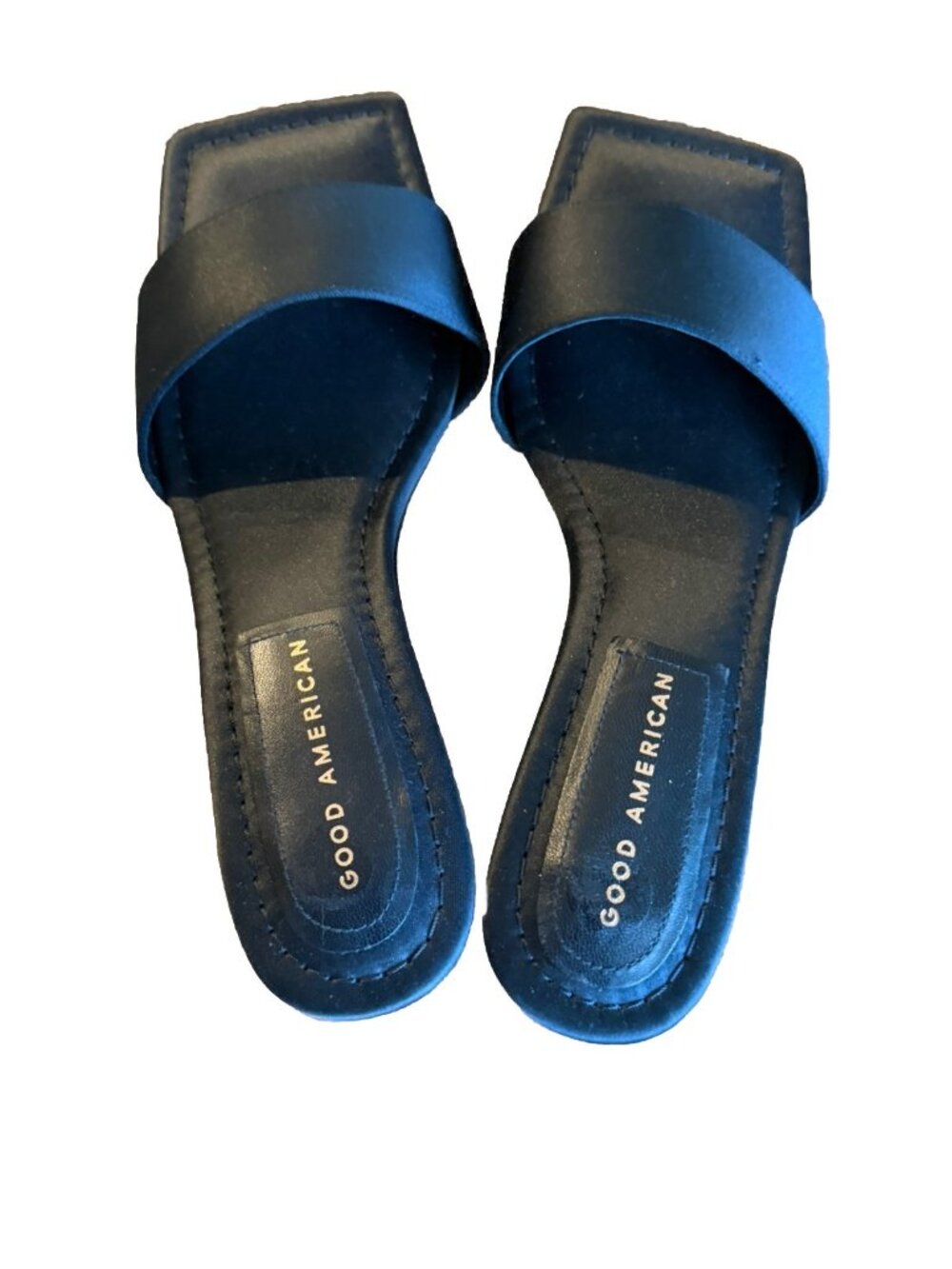 Good American jeweled heel square toe slides size 8 NEW! - Picture 8 of 8